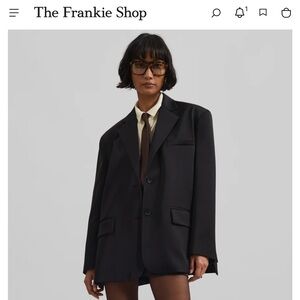 The Frankie Shop Naaz Blazer Black One Size (Oversized)